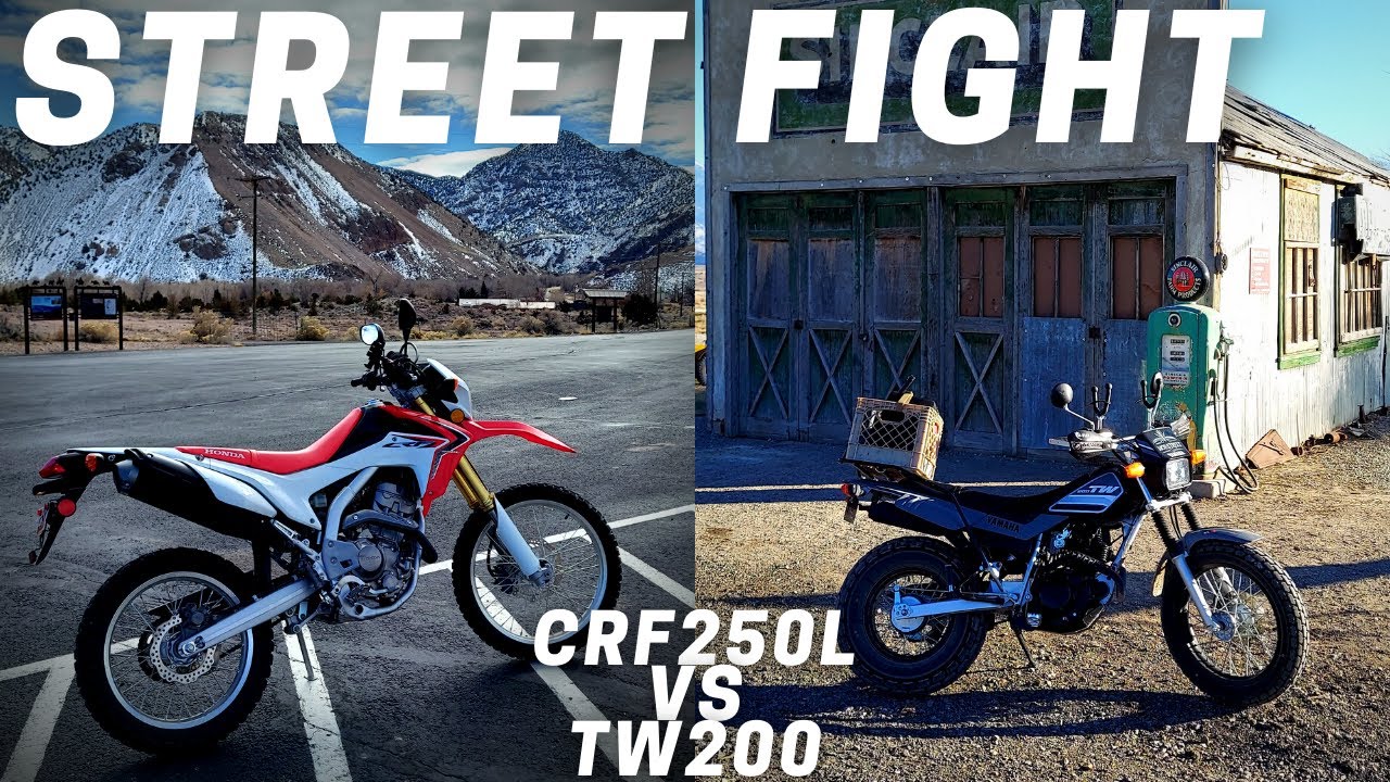 CRF250L vs TW200 Street Test Surprising Results! Ep. 2