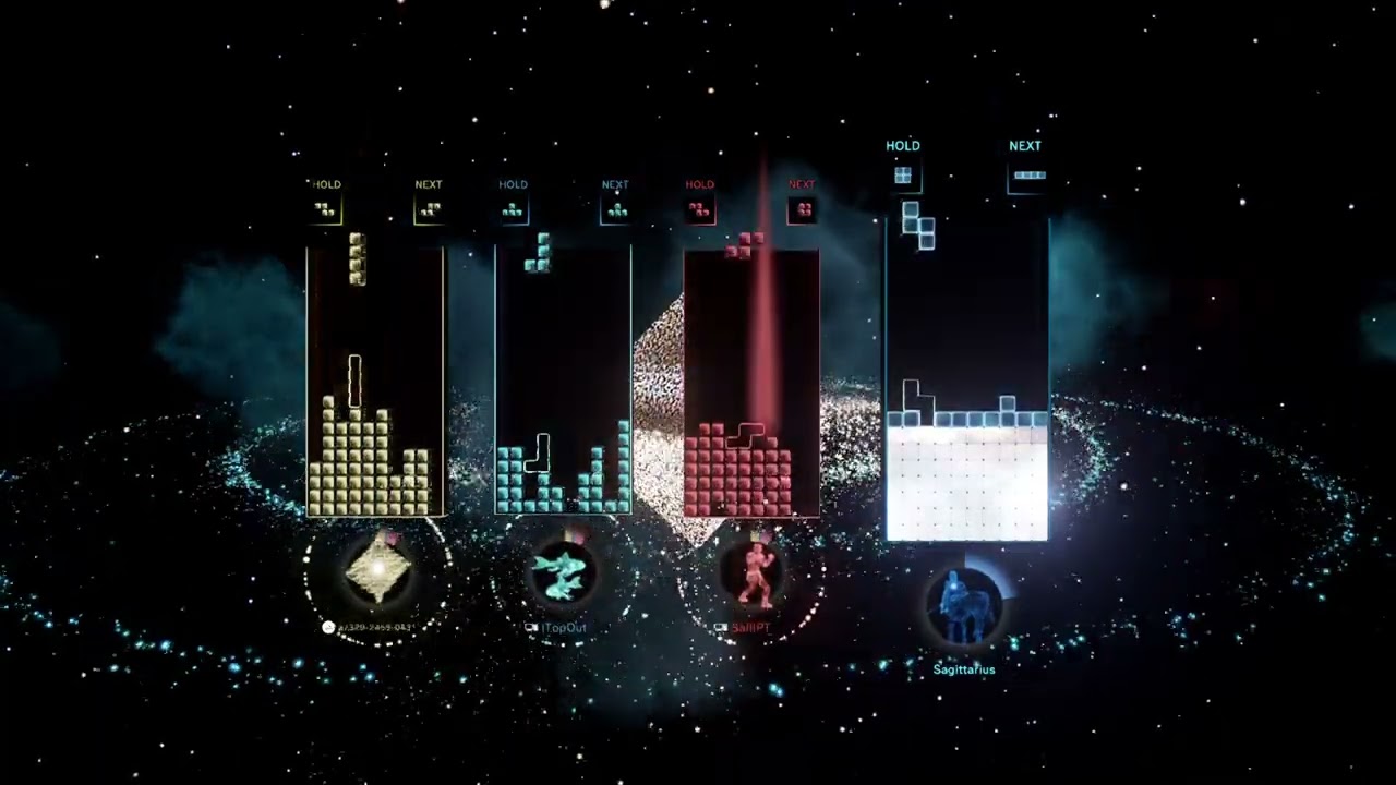 Tetris Effect Connected HYPER AREA 1 Walkthrough! [ft. a7329-2458-0431, iTopOut, & SalilPT]
