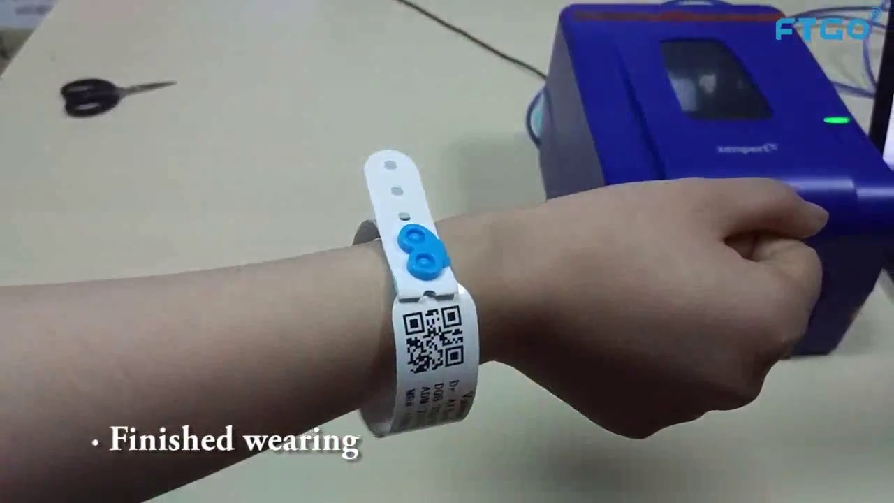 How to print and use FTGO brand hospital patient id wristband