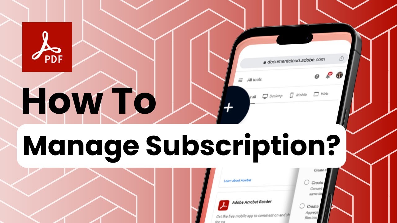 How To Manage Subscription On Adobe Acrobat Reader?