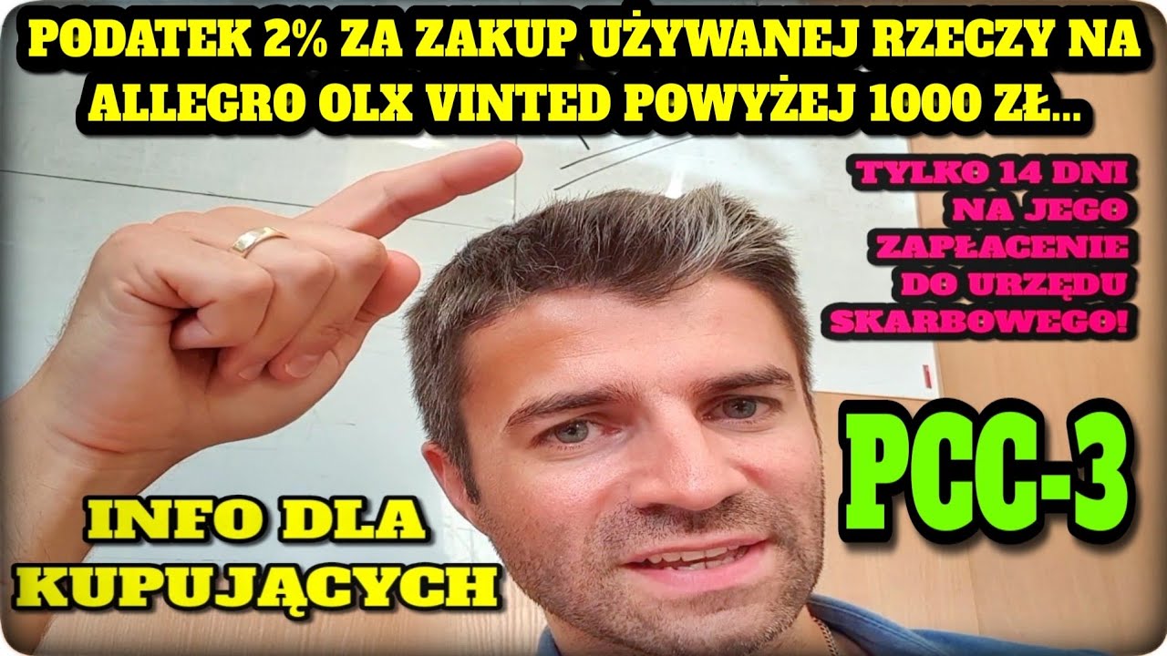 Podatek PCC-3 2% od używane rzeczy z ALLEGRO OLX VINTED powyżej wartości 1000 zł. Ku przestrodze.