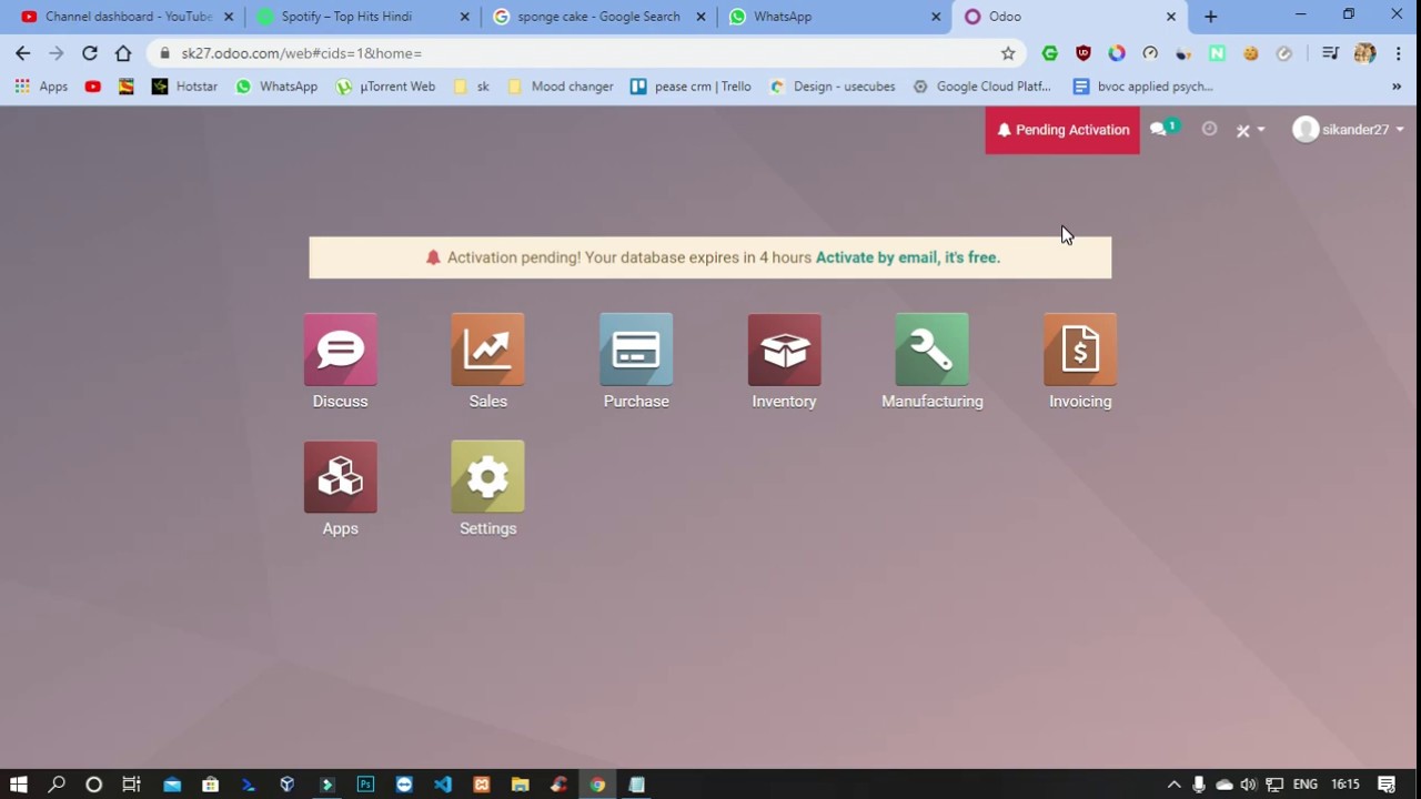 Odoo CRM Tutorials | Bills of Materials- Part 1 | Phantom BOM | Practical 6