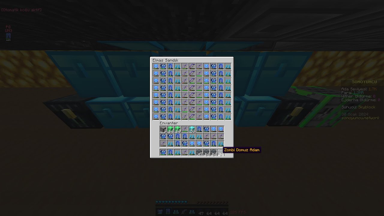Sonoyuncu SkyBlock PvP - 200x Parçalı Gök Katlama