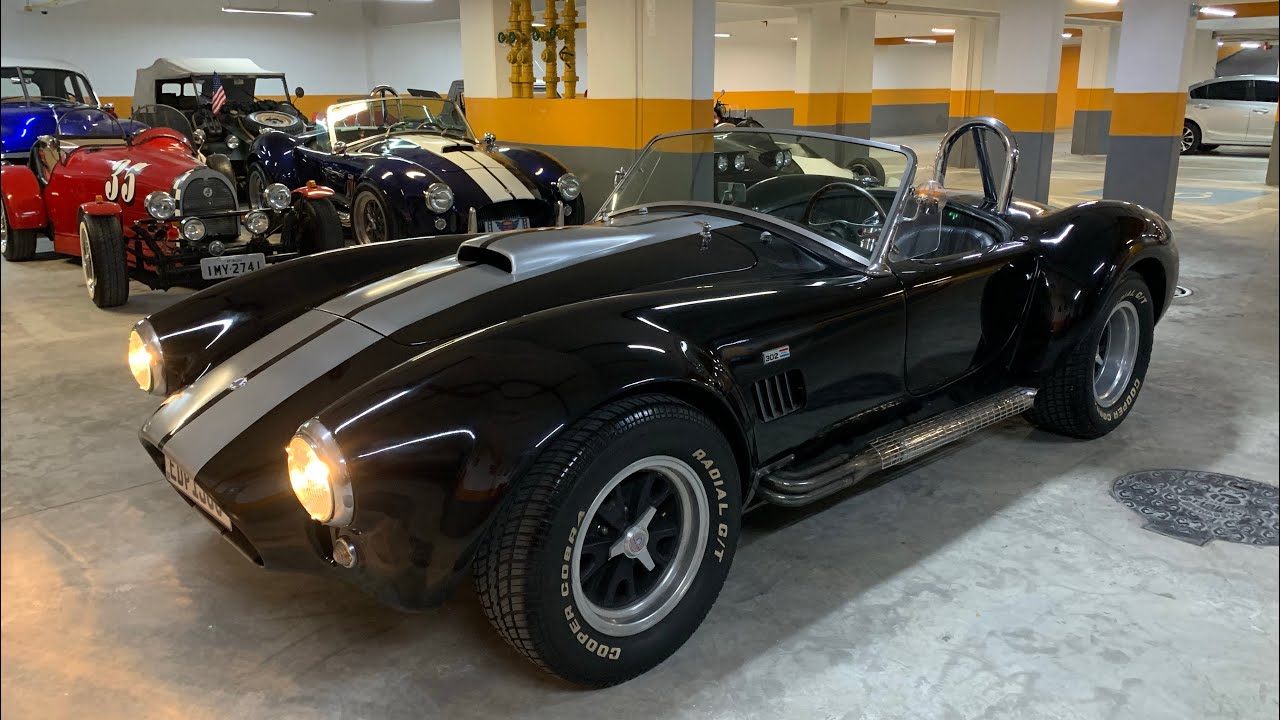 Vende-se Shelby Cobra réplica conversível preto 1966 - Oportunidade! R$165.000,00
