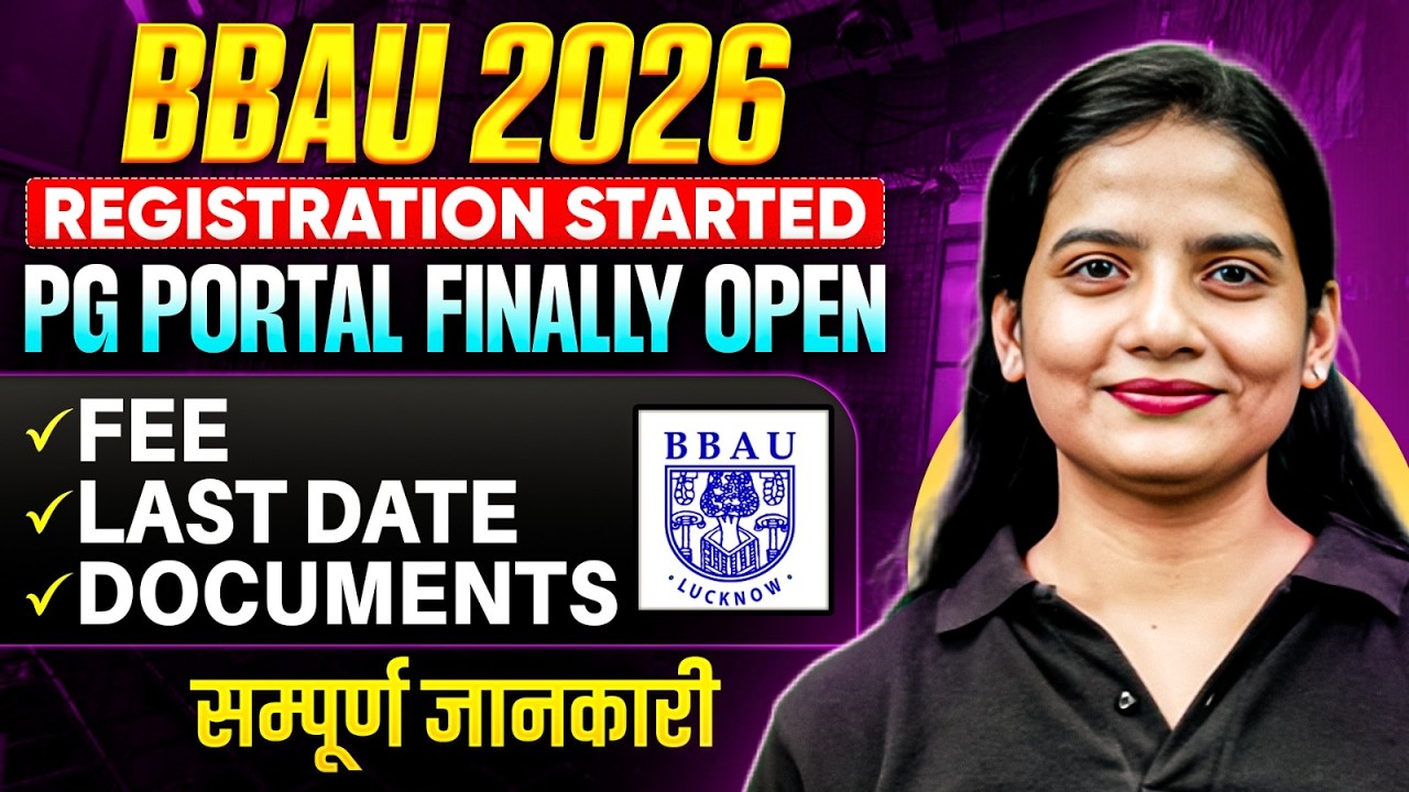 BBAU PG Admission 2026 Registration Started! 🚨 Step-by-Step Form Filling Guide #cuetpg2027