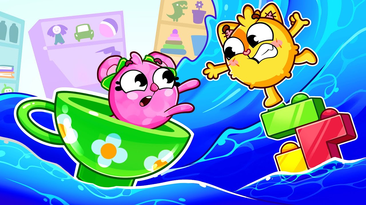 Flood Day Heroes! 🌊💪 Kids Helping Friends | Kids Songs & Nursery Rhymes | BZ Club #kidssongs #kid