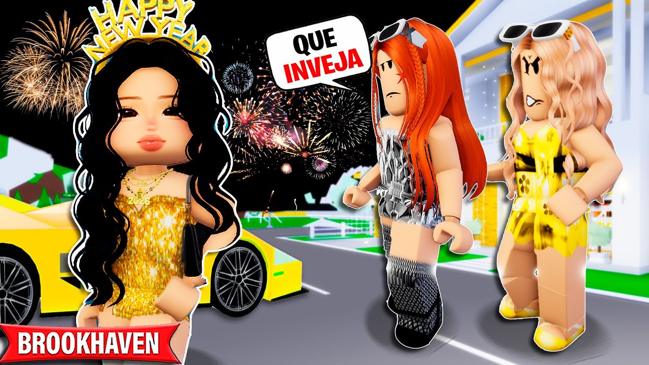 A MENINA ESTAVA COM INVEJA da ROUPA DE ANO NOVO DA AMIGA | Historinhas Brookhaven Rp Bibi e Lud