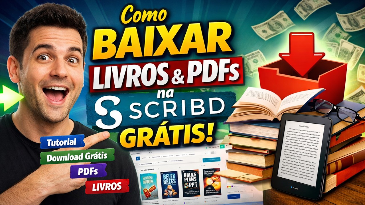 Como baixar LIVROS e PDFs na SCRIBD GR&Aacute;TIS em 2026