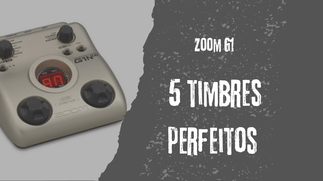 Melhores timbres na  ZOOM G1N 🛑 𝗟𝗶𝗻𝗸 𝗻𝗮 𝗱𝗲𝘀𝗰𝗿𝗶𝗰̧𝗮̃𝗼⚠️