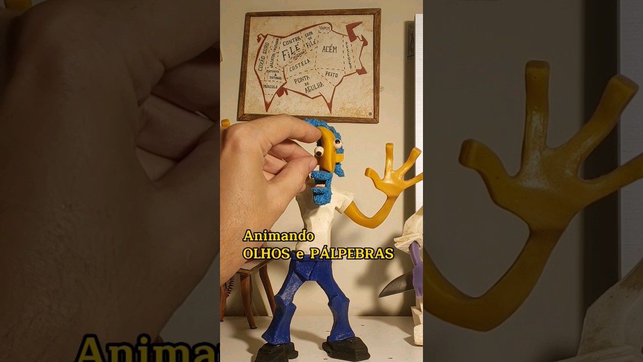 animando OLHOS e P&Aacute;LPEBRAS #stopmotion #anima&ccedil;&atilde;o #animation