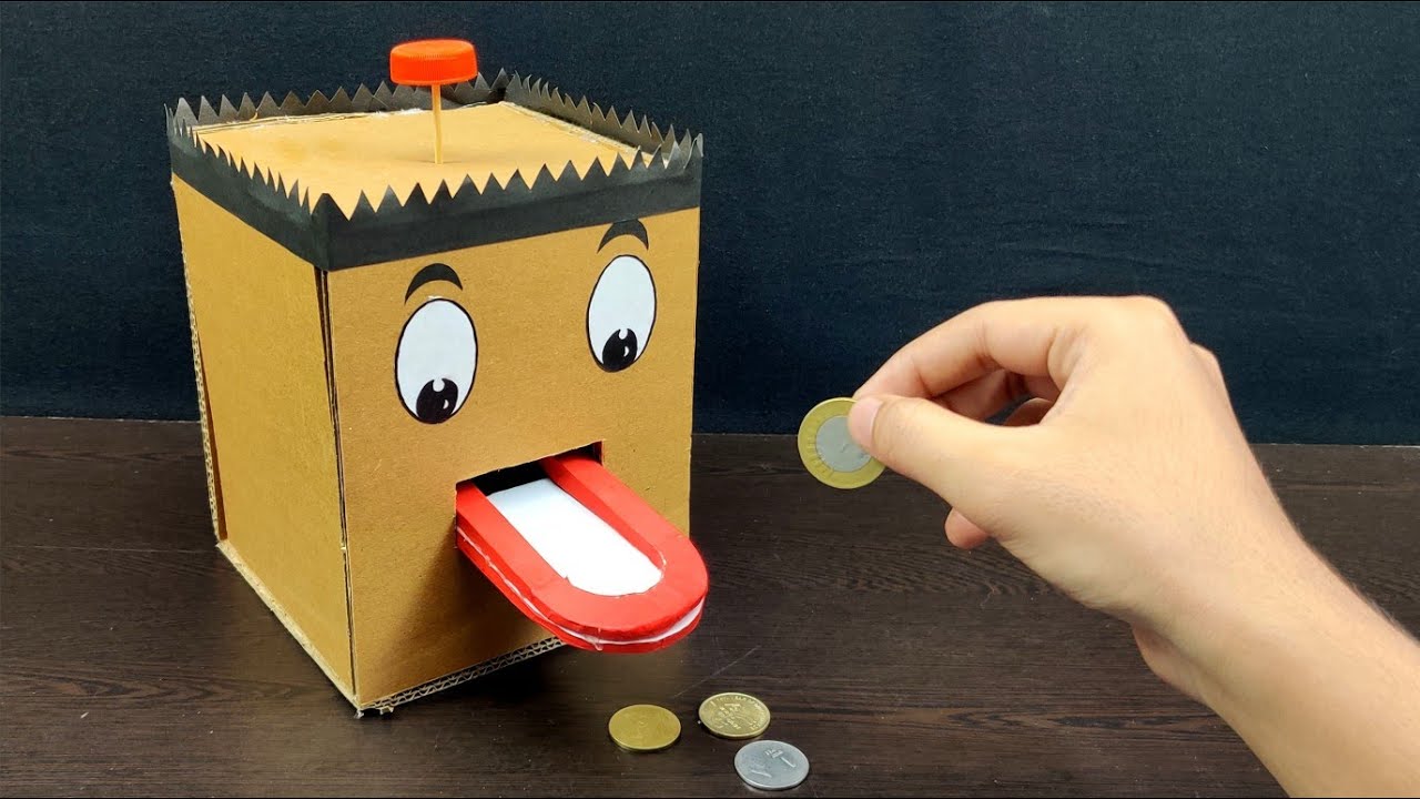 How To Make A Coin Bank Form Cardboard|| Piggy Bank|| Cardboard Craft|| Cardboard Piggy Bank|| DIY 