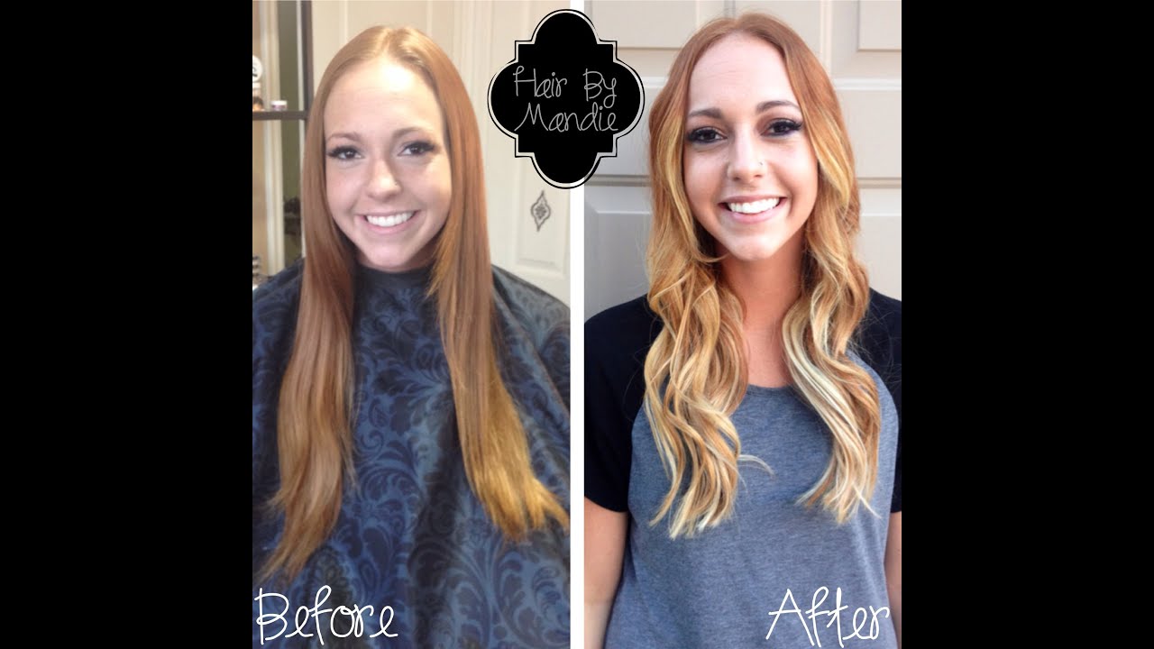 Red Hair to Blonde Melt || Beautiful Melt || Technique of how to do a Blended Melt