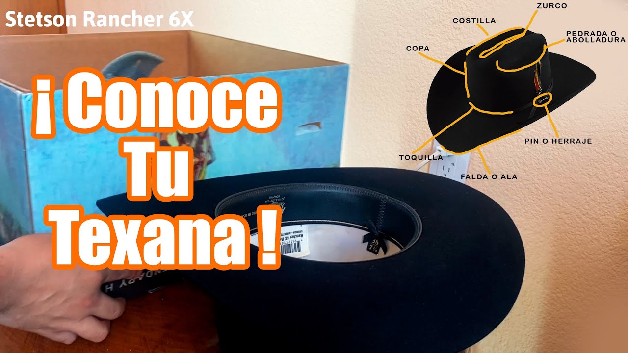 Las Partes de Un Sombrero Vaquero | Stetson Rancher 6x