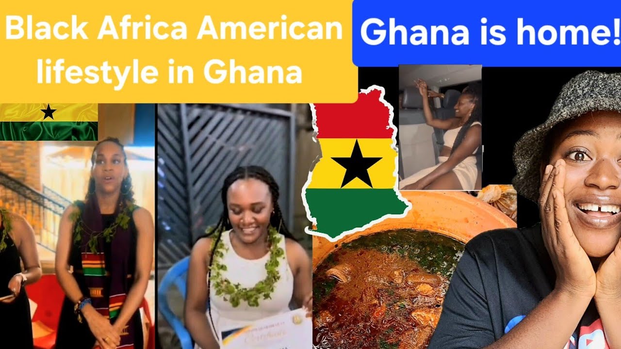 Black Africa America lifestyle in Ghana when they visit Ghana