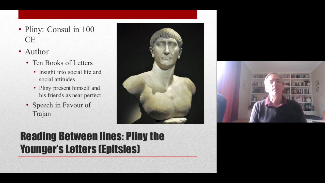Prof. Richard Alston on 'Pliny's wife'