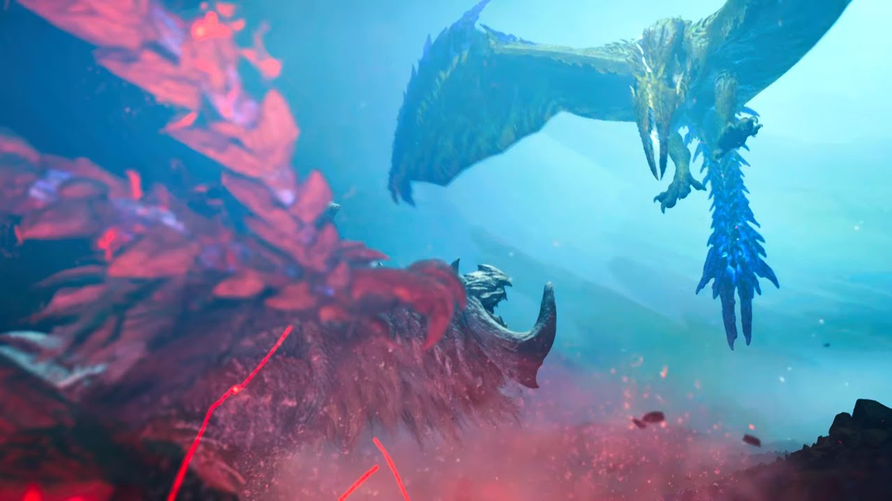 Monster Hunter Wilds - Aberrant Arkveld vs Rey Dau Cutscene