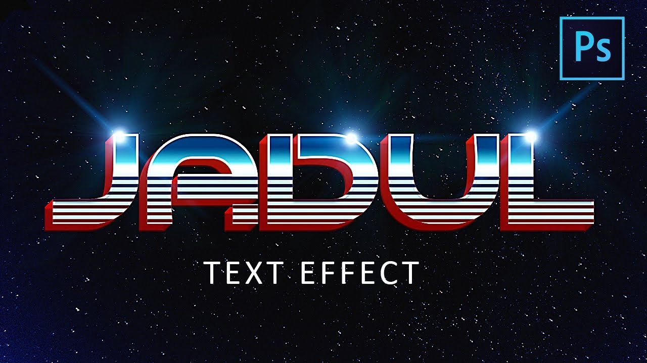 [Photoshop Tutorial] Create 80s Style Text Effect in Photoshop
