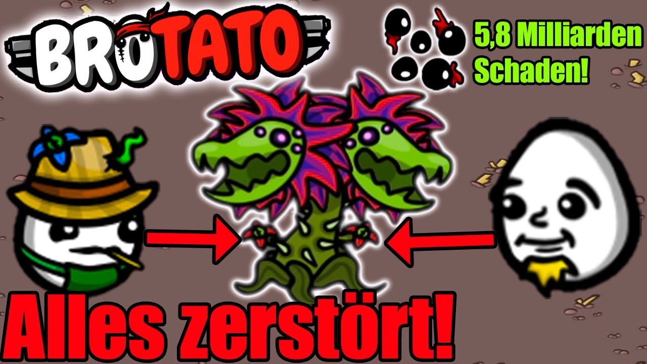 Komplett lächerlich! Die GOTTKOMBO! Alles stirbt ohne Waffen! R.I.P. Spiel!  | Brotato Update 1.0