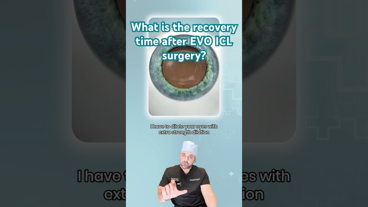 What is the recovery time after EVO ICL surgery?