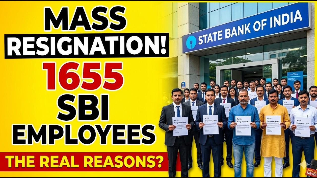 1655 SBI Employees Resigned From SBI . Mass Resignation