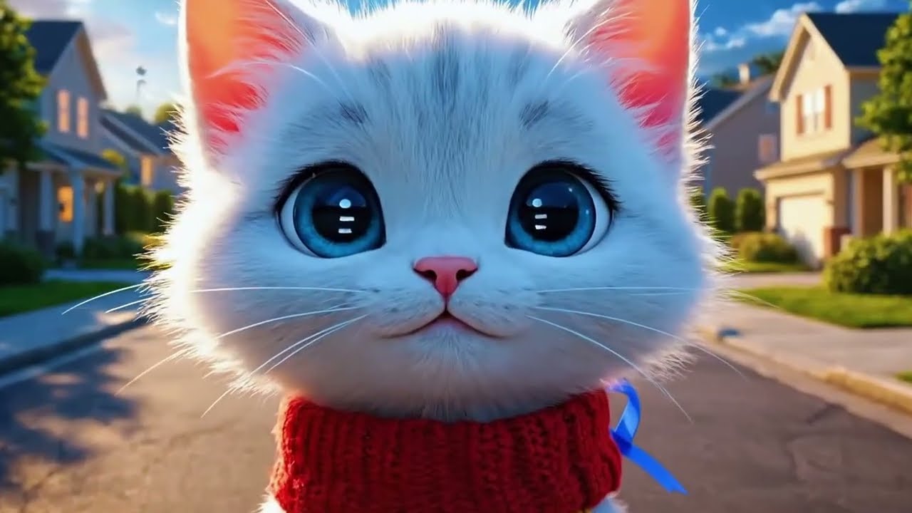 The Library of Lost Voices 📚✨ | Magical AI Story for Kids #kitten #catstory #可愛