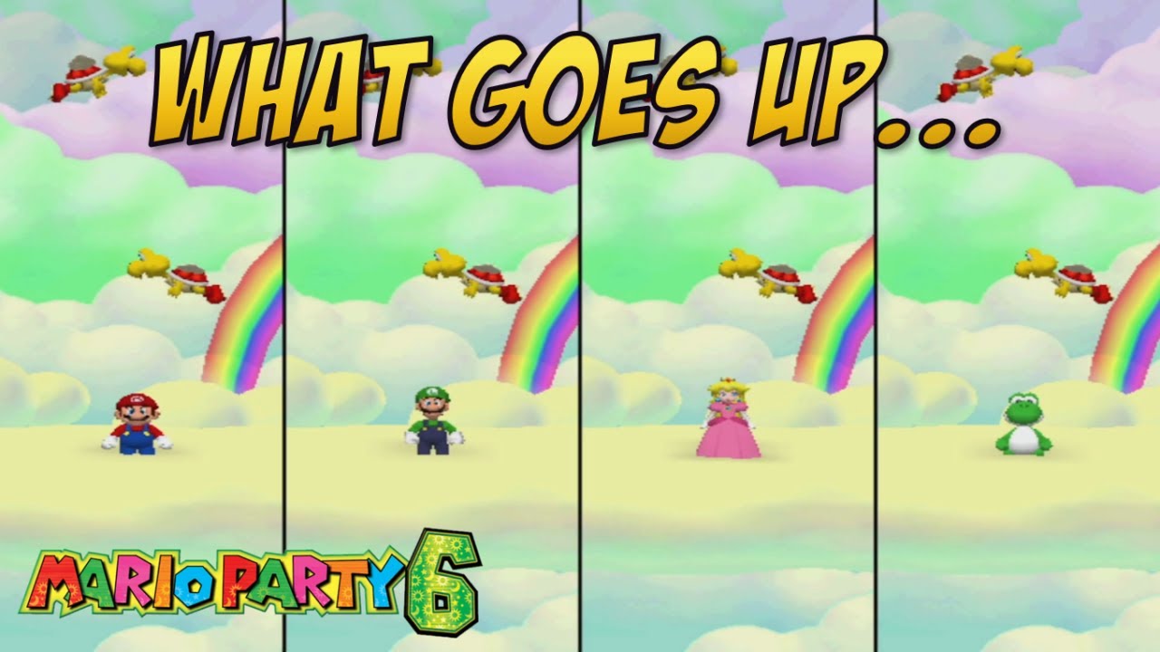Mario Party 6: What Goes Up... (4 Player Minigame)