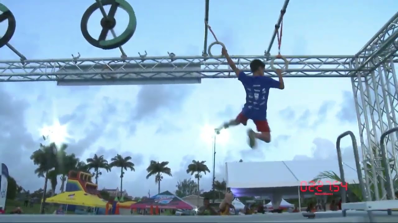 Tyler Bowers 1st place CHAMPION on the Barbados Ninja Throwdown 2024