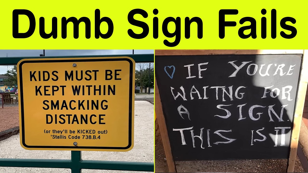 Dumb Sign Fails You’ll Read Twice Just to Be Sure – Too Dumb and Funny! || Happy Panda