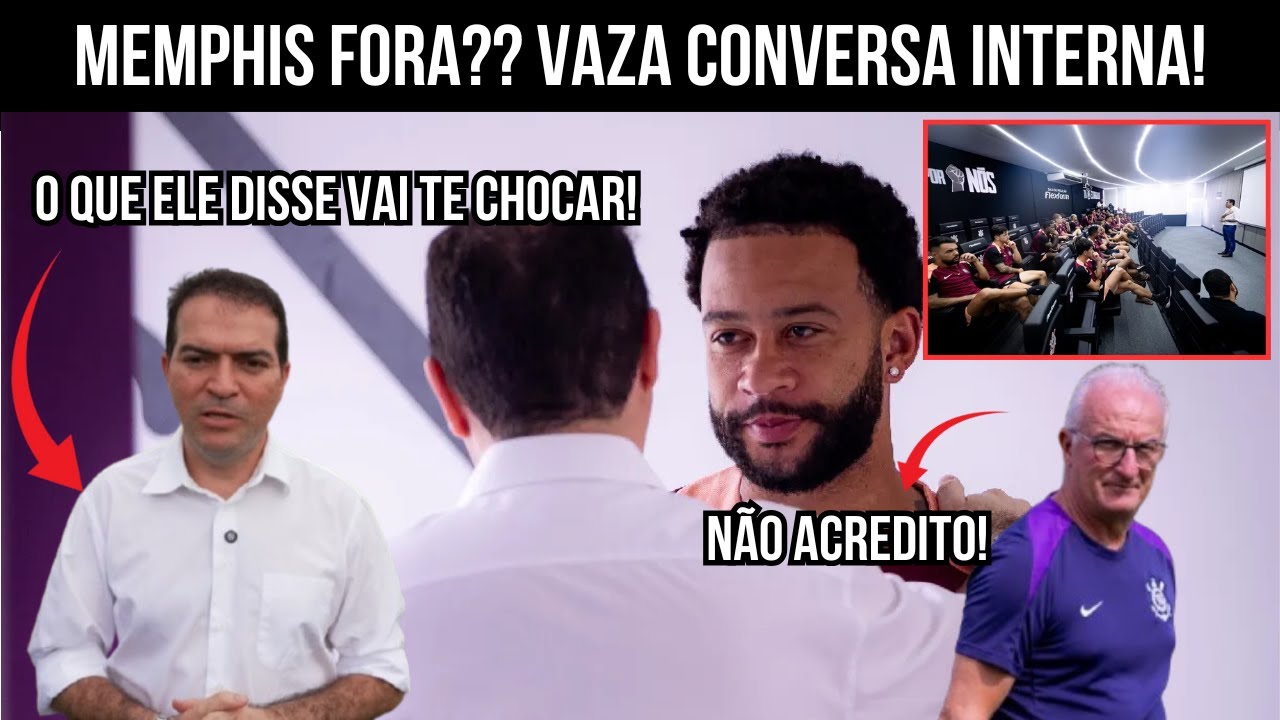 BOMBA NO CORINTHIANS! MEMPHIS NÃO TREINA E SE REÚNE COM MARCELO PAZ! CLIMA PESADO? FIEL EM CHOQUE!