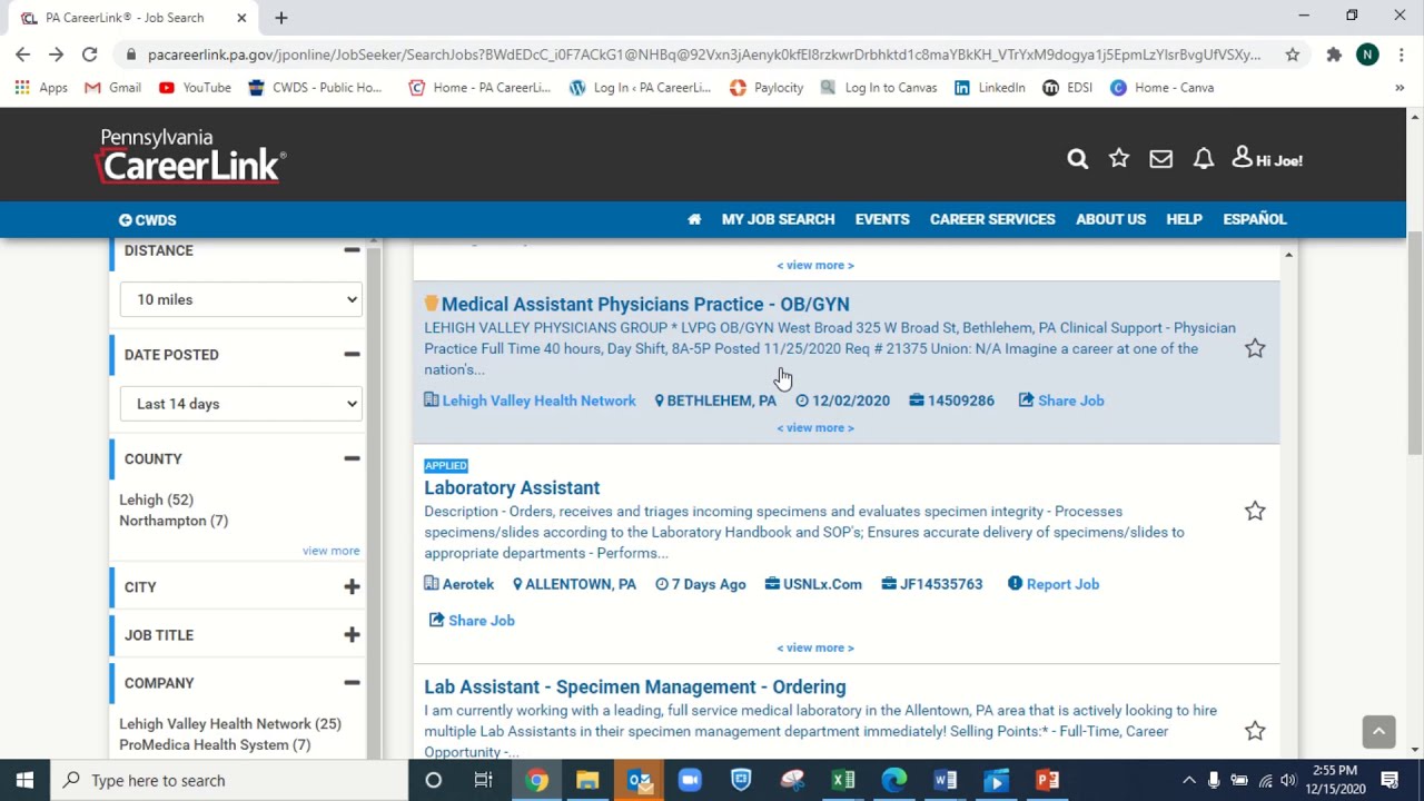 How to Use the Job Search Tools on PA CareerLink's Website