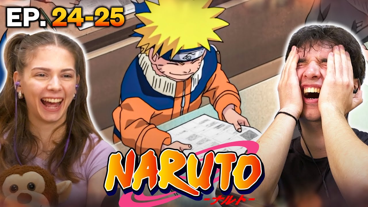 CHUNIN EXAMS BEGIN!! Naruto Episodes 24-25 REACTION!