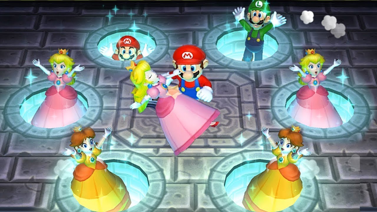 Mario Party 9 Step It Up - Peach vs Daisy vs Luigi vs Mario Master Difficulty Nintendo Games