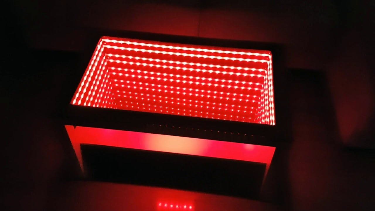 MESA LED ESPEJO INFINITO ARTESANAL - INFINITY MIRROR TABLE