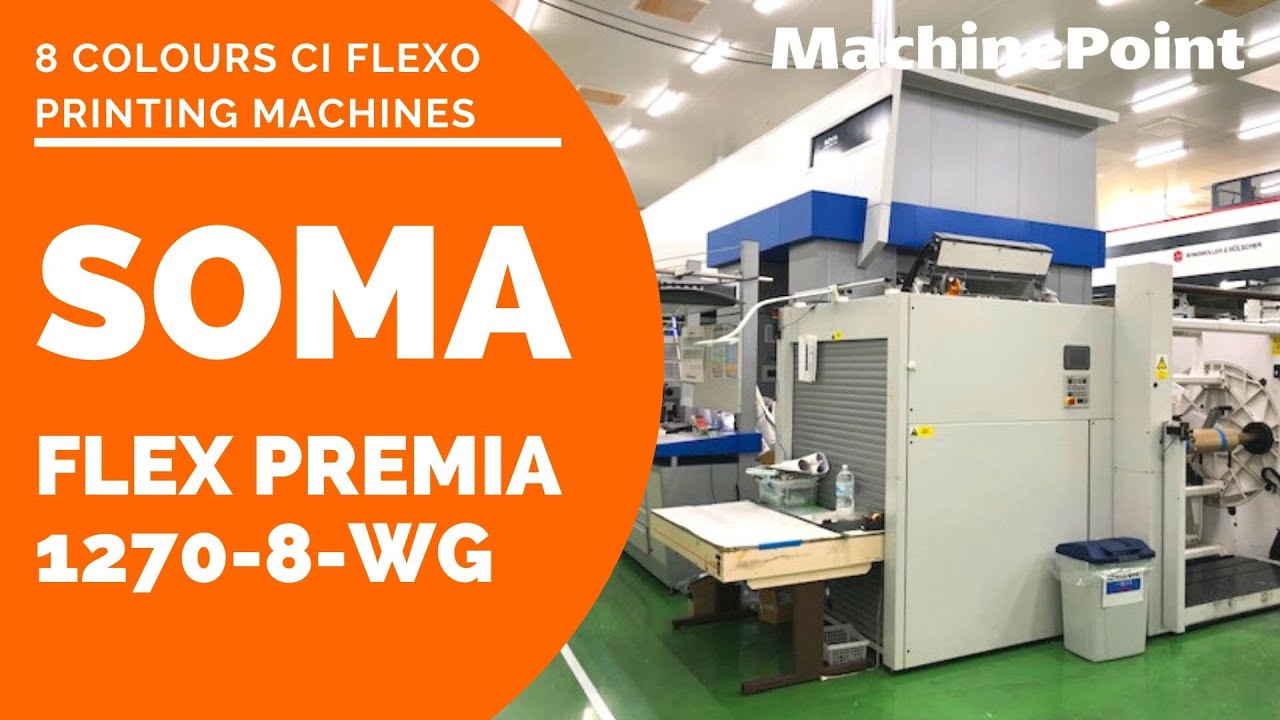 SOMA FLEX PREMIA 1270-8-WG 8 Colours CI Flexo Printing Machines | SOMA Machines