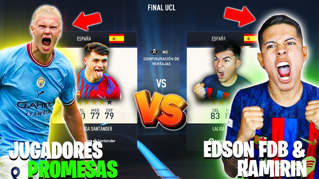 LA FINAL mas ÉPICA DE CHAMPIONS *JUGADORES PROMESAS vs EDSON FDB & RAMIRIN*😱¡PARTIDO DEFINITIVO!