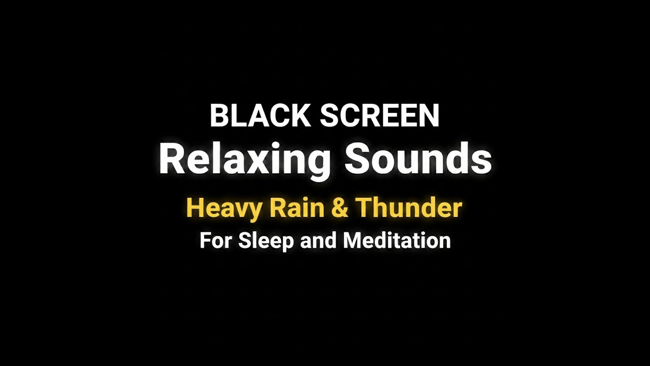 Thunderstorm ASMR - Rain Sound For Sleep, Meditate or Focus