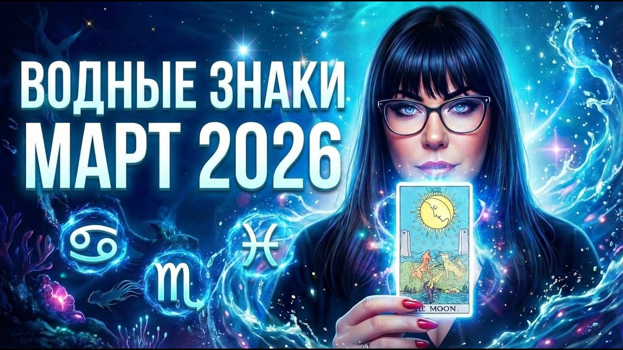 🌊ВОДНЫЕ ЗНАКИ: Что от вас скрывают? Таро прогноз на Март 2026! #Рыбы2026 #Скорпион2026 #Рак2026