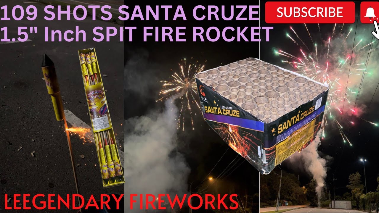 109 SHOTS SANTA CRUZE by LEEGENDARY FIREWORKS |  New Year’s Eve 2022-2023