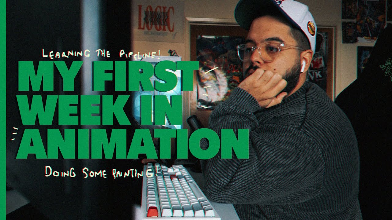 My First Week in The Animation Industry 🌎 Finally Doing some Paintings | Studio Vlog | PART 2