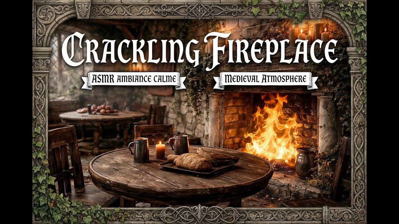 Cozy Celtic Fireplace 🔥 Warm Irish Folk Music for Relaxing Evenings & Stress Relief
