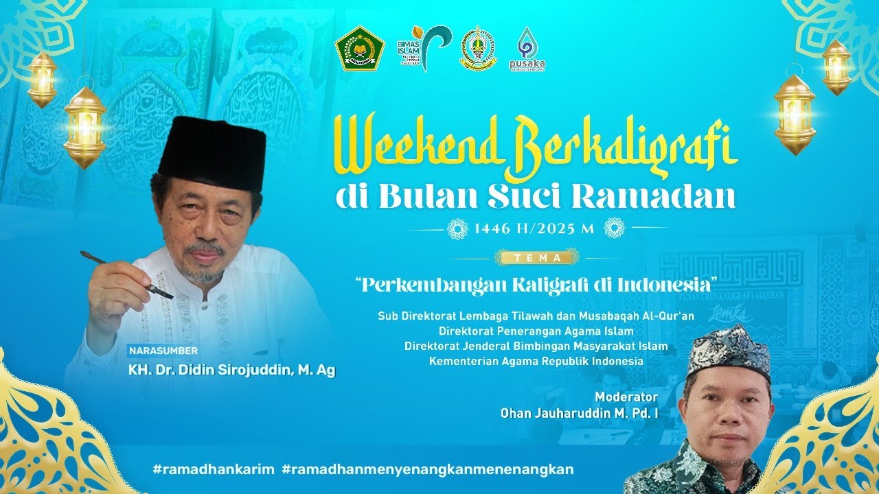 🔴LIVE | Weekend Berkaligrafi di Bulan Suci Ramadan - Perkembangan Kaligrafi di Indonesia