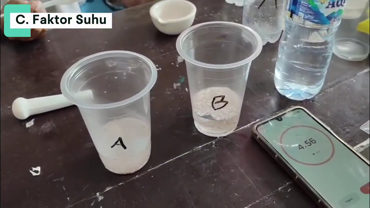 Pratikum faktor - faktor Laju reaksi Kimia – Kelompok 2 #education #science #trend 