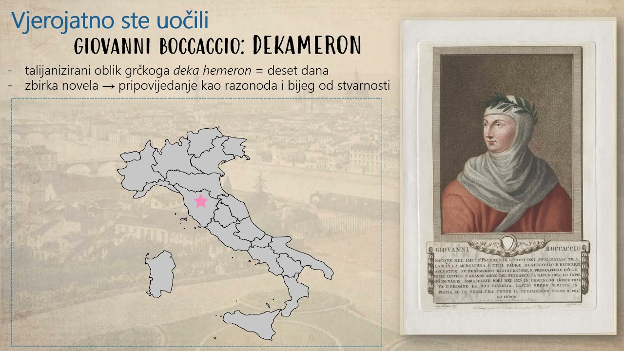 Hrvatski jezik, 2. r. SŠ - Pričanje i slušanje priča (Giovanni Boccaccio, 