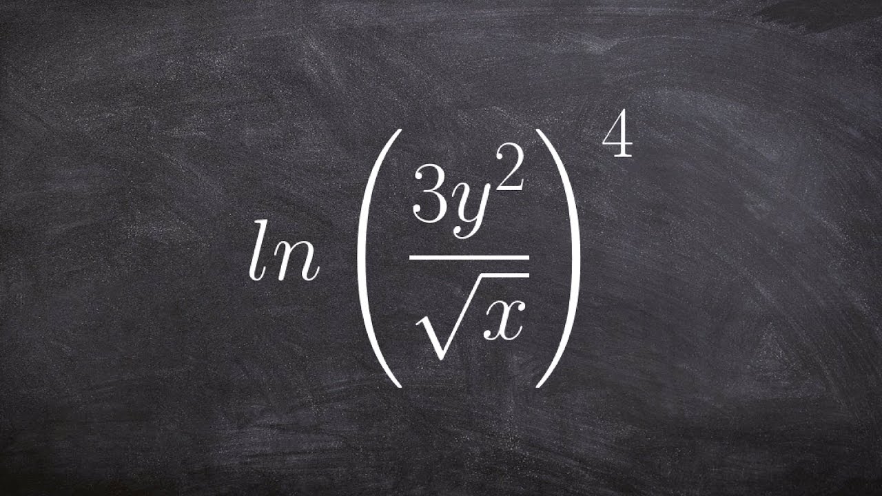 Expanding logarithmic expressions