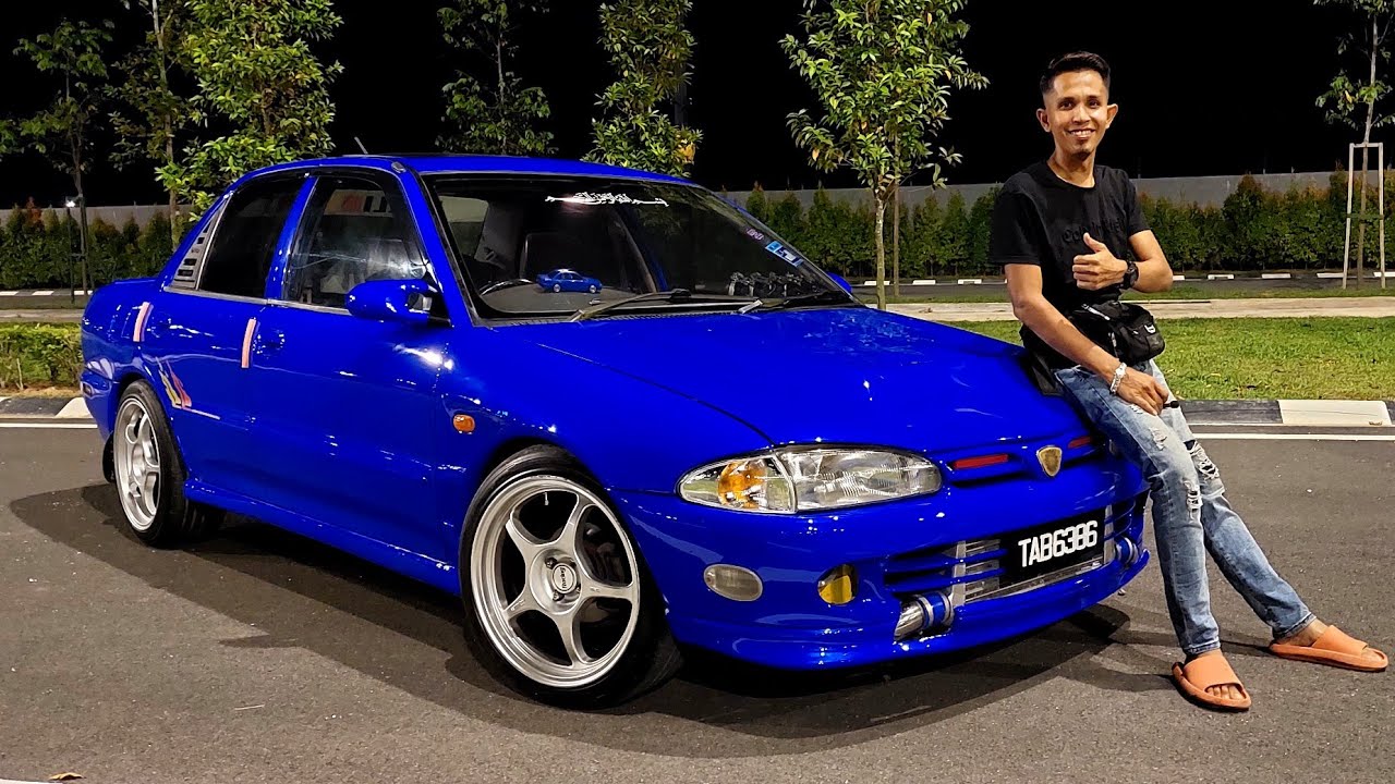 Blue Samco || Proton Wira Sedan 4G15 Turbo !!