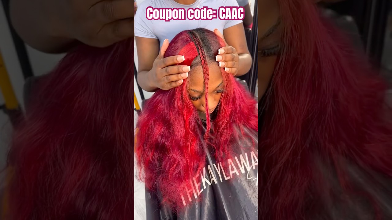 Traditional Quick Weave🍒Neat Braided Down | Middle Part Leave Out Tutorial Ft.#ulahair #shorts