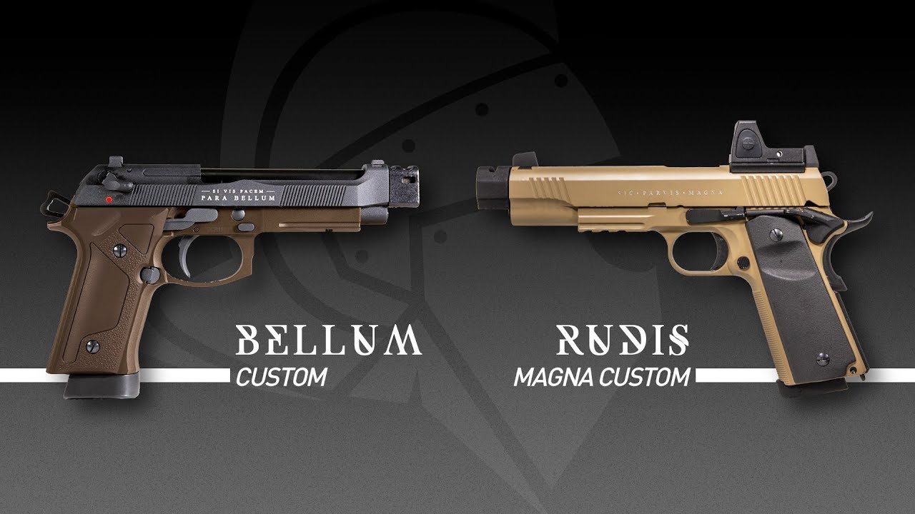LAS NUEVAS PISTOLAS CUSTOM DE SECUTOR - RUDIS MAGNA CUSTOM Y BELLUM CUSTOM