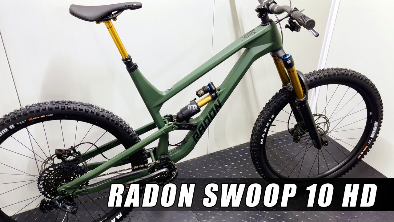 Radon Swoop 10 HD carbonowe, niemieckie super enduro z Kashima Coat Fox 38 Race Face Hayes Dominion