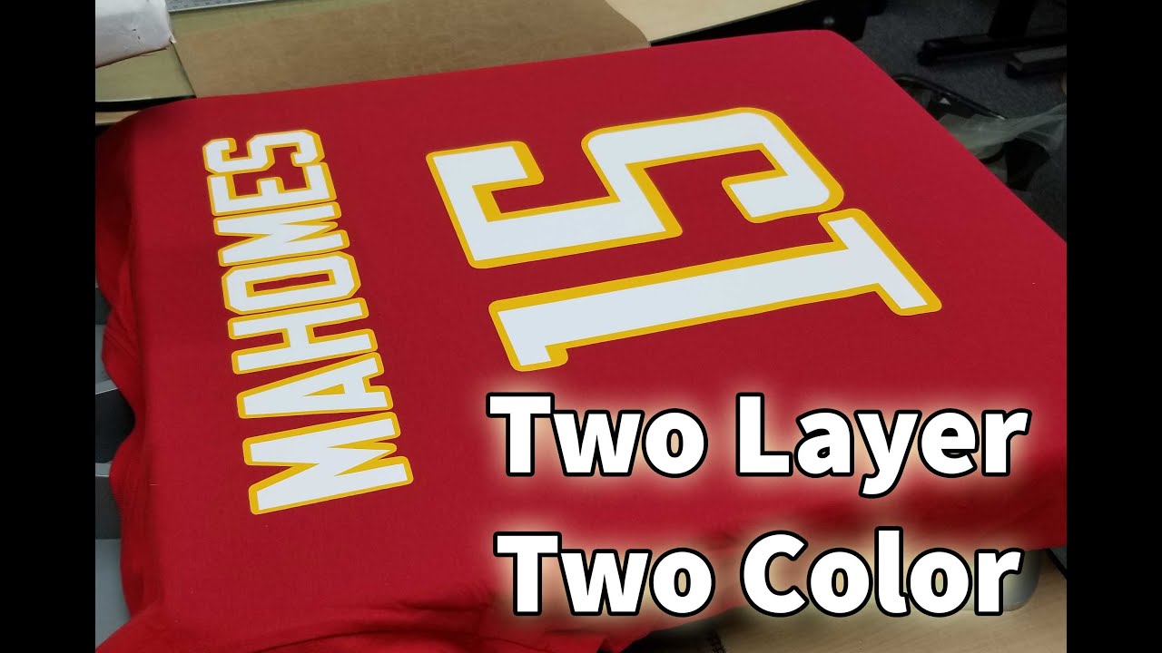 Two Layer Two Color Heat Transfer Vinyl | Heat Press | Thermoflex Plus HTV