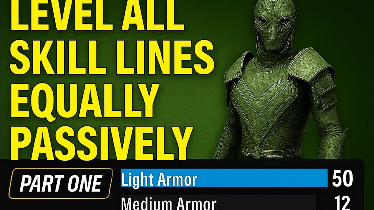 ESO New Character Guide Part 1: Level All Skill Lines Equally & Passively